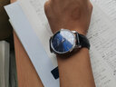 花花公子（PLAYBOY）品牌手表男全自動(dòng)機械表新款潮流防水簡(jiǎn)約男表生日禮物男士手表 本色藍面/精美禮盒/定制刻字 曬單實(shí)拍圖