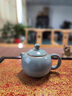 奢龍柏青汝窯三才蓋碗茶杯單個(gè)陶瓷大號(hào)茶碗帶蓋復(fù)古泡茶功夫茶具 柏青汝窯西施壺（素心禮盒） 曬單實(shí)拍圖