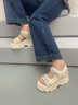 達芙妮（DAPHNE）厚底樂福鞋女2025秋季新款舒適松糕女鞋增高休閑復古羅馬鞋 棕色 36 曬單實拍圖