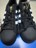 阿迪達斯（adidas）三葉草SUPERSTAR經(jīng)典金標貝殼頭板鞋 EG4959 40.5 曬單實(shí)拍圖