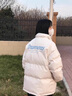 DXOT2025秋冬季新款學(xué)生棉服外套女學(xué)院風(fēng)PU皮保暖面包服寬松大碼棉襖 白色 M 建議95-110斤 曬單實(shí)拍圖