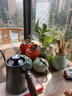 秋月冰心新中式實(shí)木茶桌椅組合原木現(xiàn)代簡(jiǎn)約辦公室陽(yáng)臺(tái)禪意功夫泡茶臺(tái)茶幾 1.6米秋月+1圈椅4月牙椅+邊幾 曬單實(shí)拍圖