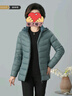 雪中飛90鴨絨輕薄款羽絨服女士中老年媽媽裝秋冬保暖可脫卸帽外套180 曬單實(shí)拍圖