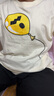 鶯雅初中學(xué)生春夏時(shí)尚套裝13歲女孩牛仔褲短袖上衣15大童洋氣兩件套潮 單件杏色短袖 (純棉220克T恤) L【建議110-120斤】 曬單實(shí)拍圖