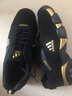 斷碼男鞋跑步鞋軟底跑鞋防滑網(wǎng)面運動(dòng)鞋男輕便減震鞋子秋冬透氣鞋 AD996黑金（皮面） 43 曬單實(shí)拍圖