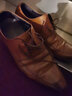 村哥牛皮休閑皮鞋男秋季商務(wù)尖頭男士正裝皮鞋英倫牛皮婚鞋 棕色 41 曬單實(shí)拍圖