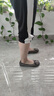 富貴鳥真皮單鞋女平底豆豆鞋女鞋秋秋季一腳蹬休閑鞋船鞋孕婦鞋百搭瓢鞋 槍色 41 曬單實(shí)拍圖