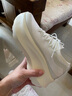 美洋（MEIYANG）棉花糖厚底鞋新升級輕便透氣立體百搭防滑飛織鞋時(shí)尚輕薄休閑鞋女 米白色 39 曬單實(shí)拍圖