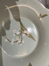 肆月鈴蘭花碗盤(pán)餐具整套陶瓷碗筷碗碟盤(pán)子碗套裝喬遷餐具送人實(shí)用 綠色丨六人食（禮盒裝）含魚(yú)盤(pán) 曬單實(shí)拍圖