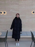 羅蒙（ROMON）oversize羽絨棉衣棉服女長(zhǎng)款韓系寬松厚面包服外套2025年新款棉襖 黑色 L 適合125-140斤 曬單實(shí)拍圖