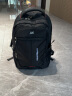 艾奔（ASPENSPORT）双肩包潮流大容量休闲旅行背包减负耐磨学生书包商务电脑包 黑色 标准版 实拍图