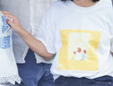 依衣尼短袖定制T恤廣告文化衫飯店工作班服裝diy衣服定做純棉印字圖logo 白色 L 115-130斤 曬單實(shí)拍圖