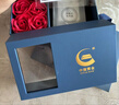 中國黃金（CHINA GOLD）丘比特之箭足銀項鏈女托帕石吊墜七夕情人節(jié)禮物送女友老婆生日 丘比特之箭項鏈+藍托帕-玫瑰禮盒 曬單實拍圖