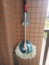 拖把家用旋轉拖把桿好神拖加長(cháng)加粗墩布桿不銹鋼拖把桿替換拖把 黑色加強桿不銹鋼盤(pán) 2個(gè)棉頭 曬單實(shí)拍圖