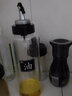 欣美雅（Xinmeiya）玻璃調(diào)料瓶6件套裝廚房用品調(diào)味料盒花椒味精鹽罐子辣椒罐油罐瓶子 黑色-歐式調(diào)味*4+卡扣油壺*1+標(biāo)簽 曬單實(shí)拍圖