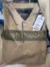 Hush Puppies【經(jīng)典休閑】暇步士男裝春夏撞色線(xiàn)條短袖POLO衫 079深杏1 2XL 曬單實(shí)拍圖