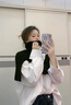稻草人圍巾女2025秋冬新款時(shí)尚外搭套頭圍脖韓版百搭純色針織披肩潮洋氣 黑色 曬單實(shí)拍圖