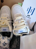 頑刻ollieskate冷粘面包鞋白色翻毛皮合成革拼接BAKE男女滑板鞋 TNG52001/白色 37 曬單實(shí)拍圖