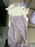 迷你巴拉巴拉短袖套裝男童女童寶寶透氣童裝長(cháng)褲防蚊褲t恤兩件套 紫羅蘭 【短袖+長(cháng)褲】 110 曬單實(shí)拍圖