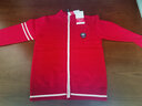 Bejirog男童開(kāi)衫毛衣2025春裝兒童衣服男外套新款拉鏈毛線(xiàn)10歲針織衫外穿 紅色（不加絨） 130 cm 建議身高120cm左右） 曬單實(shí)拍圖