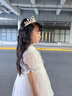 婼顏兮生日皇冠女生頭飾兒童公主禮物走秀女童小主持人鋼琴發(fā)箍水晶王冠 金色單皇冠 曬單實拍圖