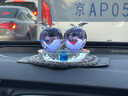 奔域 汽車香水座 車載創(chuàng)意擺件韓國可愛水晶蘋果車內(nèi)飾品車用個(gè)性香薰女 【紫色】蘋果香水座+防滑墊 香乃兒香水 曬單實(shí)拍圖