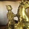 久鑒  銅馬上封侯擺件 銅馬 銅猴 馬上猴擺設 家居裝飾品金屬工藝品 大號令旗馬上封侯高21厘米 曬單實(shí)拍圖