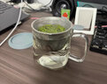 FU+玻璃杯茶水分離泡茶杯子男女家用高顏值辦公杯禮盒裝茶蓋濾網(wǎng)水杯 灰色-【高山流水】 550ml 曬單實(shí)拍圖