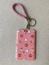 優(yōu)和（UHOO）公交卡套保護(hù)套鑰匙扣可愛(ài)ins風(fēng)證件卡套 學(xué)生耐用動(dòng)漫校園卡飯卡【萬(wàn)物桃氣】卡套+編織皮繩 7218 曬單實(shí)拍圖