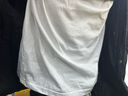 型男港高品質(zhì)純棉長(cháng)袖t恤男美式復古休閑內搭上衣服學(xué)生帥氣純色打底衫 白色 M 曬單實(shí)拍圖