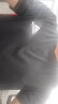 adidas休闲速干健身上衣圆领短袖T恤男装夏季阿迪达斯官方轻运动 黑色/白色 L 晒单实拍图