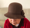 諾芝萌 純色盆帽子 女士圓頂禮帽 時(shí)尚漁夫帽秋冬蝴蝶結時(shí)裝帽NC688 大蝴蝶結咖啡色 均碼 頭圍57厘米 曬單實(shí)拍圖
