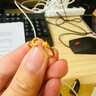 周六福（ZLF）  黃金戒指女款足金閃砂星月指環(huán)送女友禮物 計價 12號-2.71g 曬單實拍圖