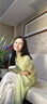 浮云堂「浮云堂.風(fēng)」翠嘀.中式禪意旗袍連衣裙女25春夏立領(lǐng)盤扣禪服茶服 淺綠色 L 曬單實(shí)拍圖