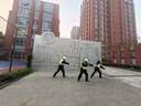 昊燁（HAO YE）安保器材八件套防暴盾牌鋼叉防刺服幼兒園安防反恐器械防爆套裝 防暴盾牌【圓形】 曬單實拍圖