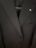 威可多（VICUTU）男士潮流【小藍西】西服羊毛春夏易打理正裝結婚禮服外套 西服175C或西褲87 黑色西服 曬單實(shí)拍圖