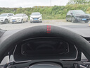 梵汐汽車(chē)方向盤(pán)套冬季D型翻毛皮適用大眾寶馬特斯拉凱美瑞四季通用女 紅色網(wǎng)格-D型平底 曬單實(shí)拍圖