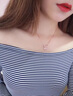 法蔻品牌粉水晶兔子吊墜項(xiàng)鏈女新款高級(jí)感送女友情人節(jié)禮物定制刻字 玫瑰金色·萌萌兔項(xiàng)鏈 曬單實(shí)拍圖