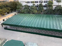 都格活動(dòng)大型推拉雨棚  移動(dòng)伸縮雨蓬折疊式遮陽(yáng)棚倉庫停車(chē)大排檔棚子 寬3米長(cháng)4米高度3米+支架+頂布 曬單實(shí)拍圖