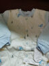 童港湾婴儿薄棉衣套装春秋款保暖内衣宝宝南极棉两件套新生儿童外套 蓝色 90CM/12-18个月 实拍图