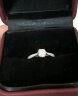 AEAW Jewelry18K金镶培育钻石戒指DF色人工人造钻石戒指母亲节礼物求婚订婚 1克拉培育钻石(D/VVS1/3EX/N) 晒单实拍图