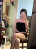 桃伊悠（taoyiyou）春秋純欲風(fēng)性感黑色抹胸連衣裙女內(nèi)搭毛毛一字領(lǐng)心機(jī)辣妹包臀裙子 黑色 S 曬單實(shí)拍圖