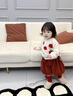 幼歌（YOUGE） 嬰幼兒水果提花羊絨衫新款寶寶清新可愛(ài)舒適毛衣潮 米色（66_100肩開(kāi)扣） 90 cm 曬單實(shí)拍圖