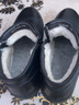 強人3515棉鞋皮靴保暖羊毛皮靴商務(wù)休閑鞋男冬棉靴   黑色 42 曬單實(shí)拍圖