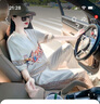 NPZ 夏季冰絲女裝潮牌高端時(shí)尚休閑運動(dòng)服套裝女短袖兩件套薄款 杏色套裝 L 曬單實(shí)拍圖
