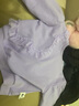 迷你巴拉女童套頭衛(wèi)衣寶寶網(wǎng)紗荷葉邊甜美洋氣時(shí)髦兒童上衣 奶白10504 100 曬單實(shí)拍圖
