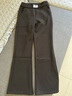 魔之韻微喇叭褲子女士春秋季薄款高腰休閑通勤西裝褲保暖加厚加絨冬722 黑色中等絨冬款 M （90-105斤左右） 曬單實(shí)拍圖