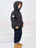 雅鹿童裝兒童羽絨服男女中長款中大童加厚防風(fēng)保暖新款冬裝外套 黑色(臂章） 150 cm 曬單實拍圖