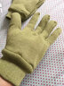 榮之拓 低溫防寒保暖絨布厚款大口防高溫加絨勞保手套耐磨棉布勞保軍綠色針織絨布手套 保暖加厚冬季棉手套 軍綠色絨布手套 五雙裝 曬單實(shí)拍圖