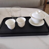 中瓷臻品泡茶杯陶瓷羊脂玉瓷功夫茶杯高檔主人小茶杯個人專用純白素?zé)?羊脂玉瓷小品杯 40ml 1只 曬單實拍圖